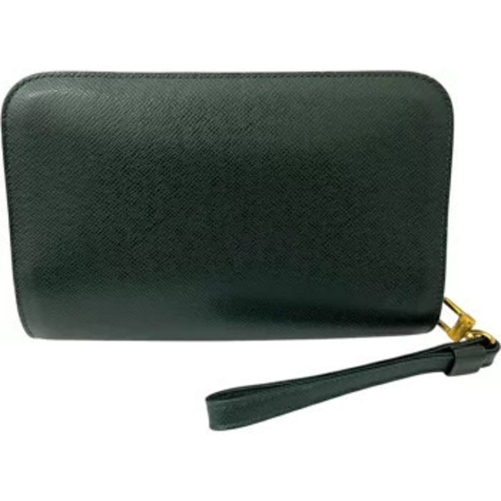 LOUIS VUITTON Taiga Baikal Shoulder Bag Handbag Dark Green Epicea Leather